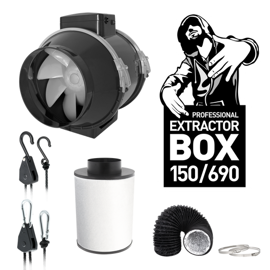 KIT EXTRACTEUR TRAFIKA 150mm/690m3h | Kit d'extraction pour la culture en intérieur