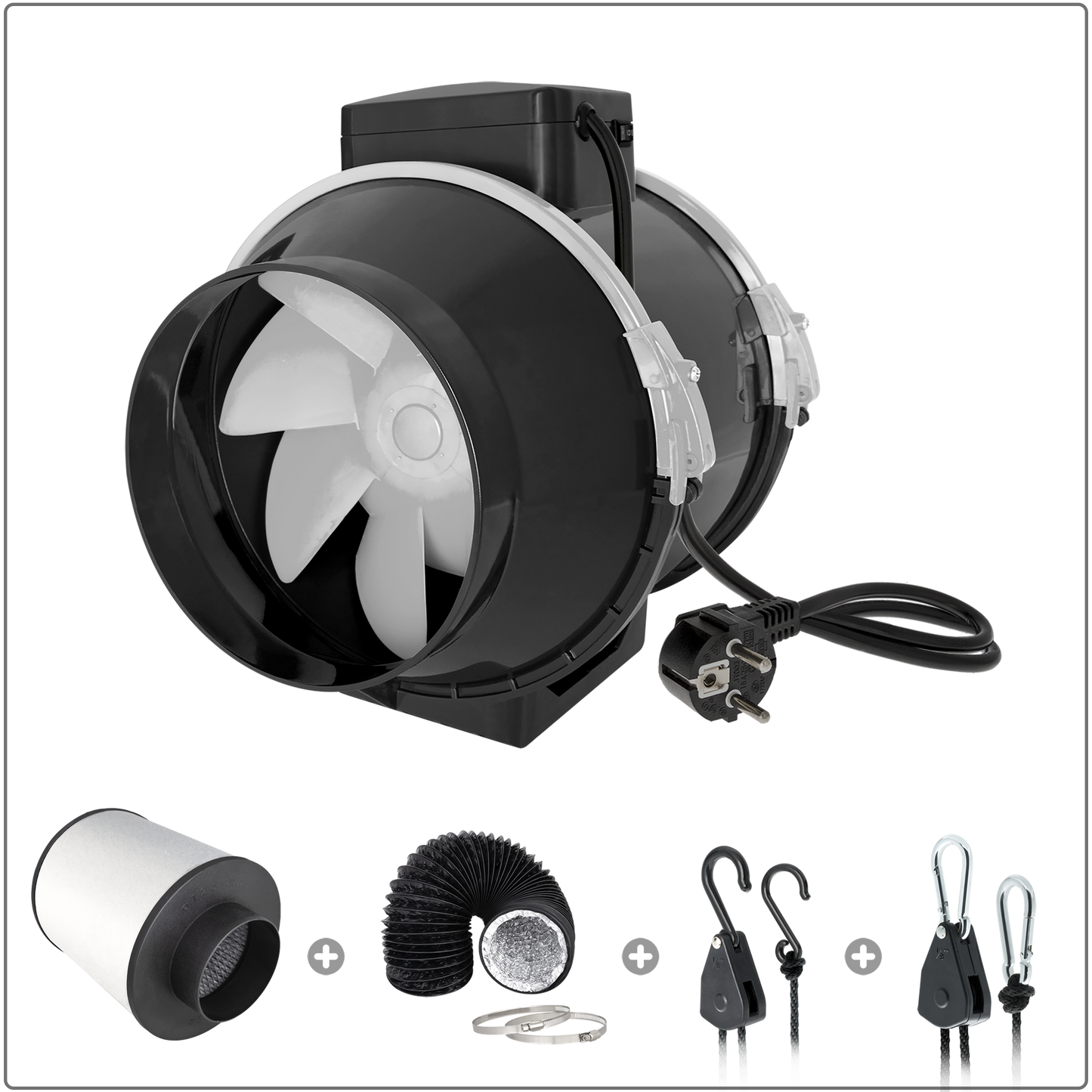 TRAFIKA EXTRACTOR KIT 150mm/690m3h | Kit de extracción para cultivo interior