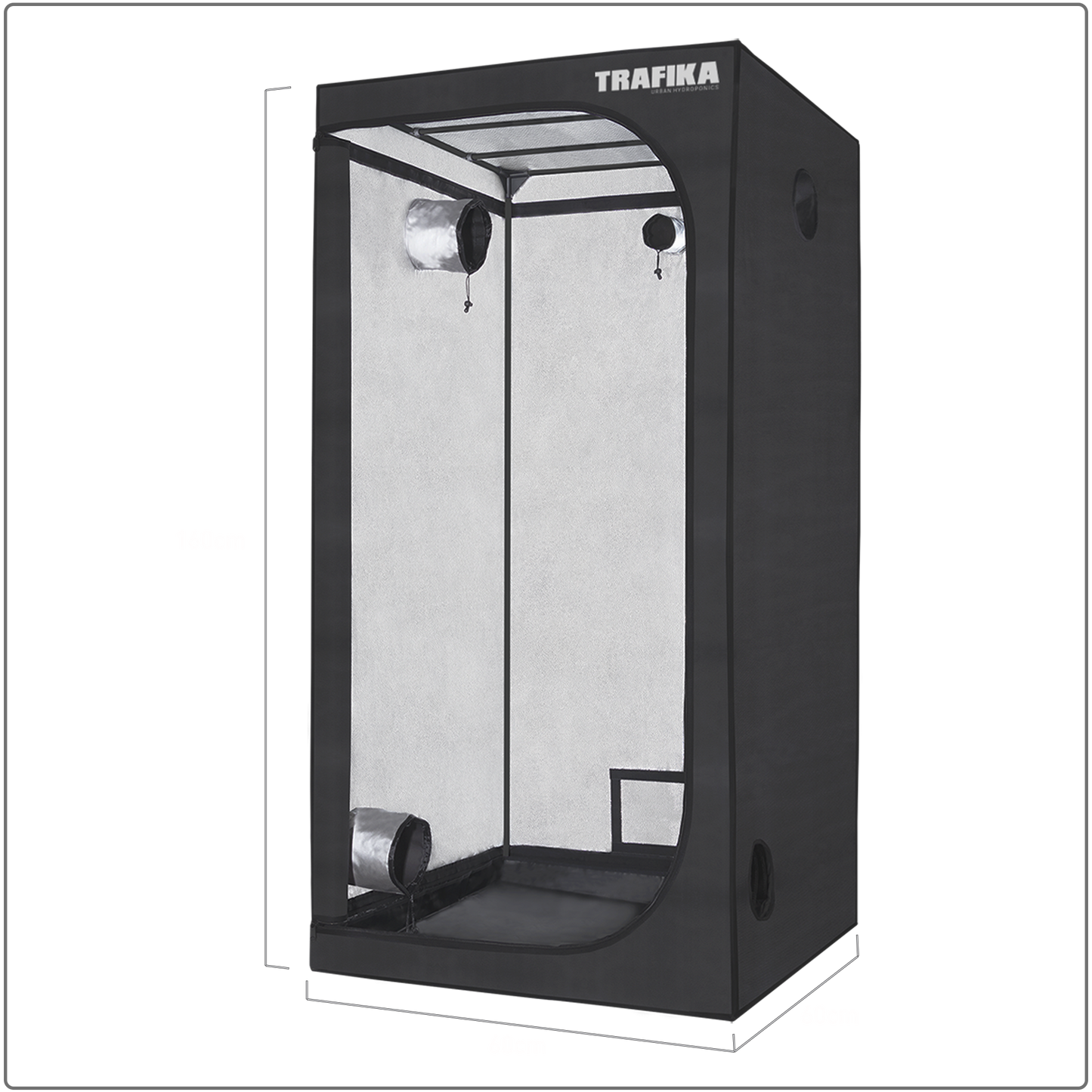 TRAFIKA GROWTENT 60 | Armadio da coltivazione per interni 60 x 60 x 160 cm
