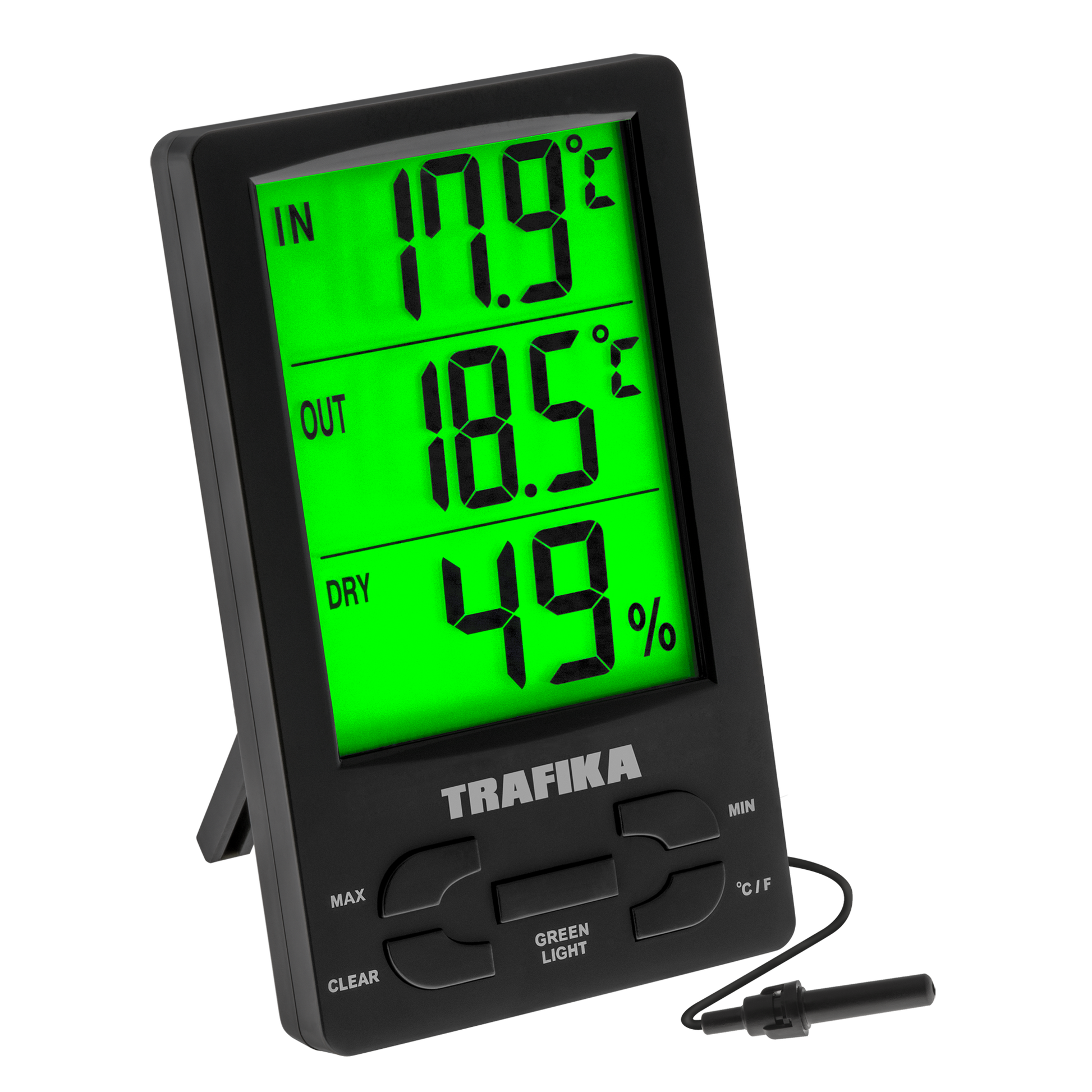TRAFIKA HYGROTHERMO | Termómetro con higrómetro para cultivo indoor